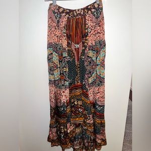 Anthropologie boho maxi skirt